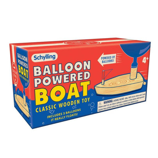 Schylling Wooden Balloon Powered Boat-Simply Green Baby