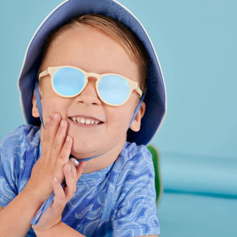 Mirrored Lenses Keyhole Sunglasses