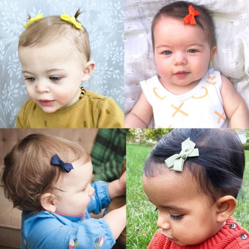 Chelsea Boutique Grosgrain Bows 5 Pack Snap Clips