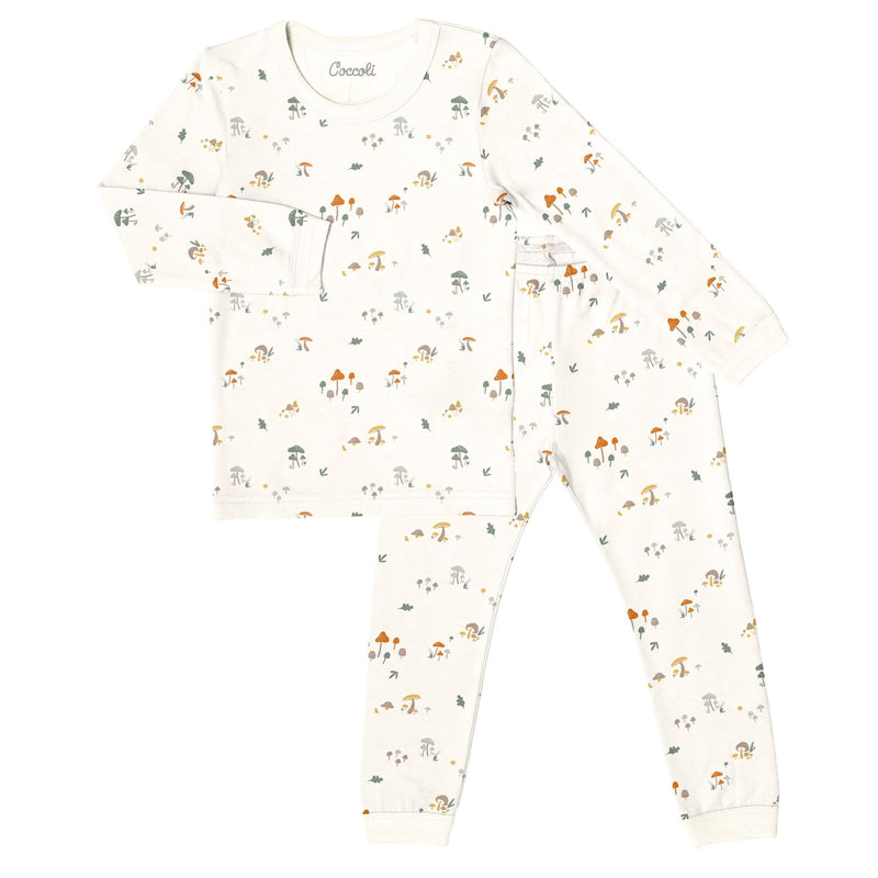 Modal Kid Pyjamas, Mushroom on Cream
