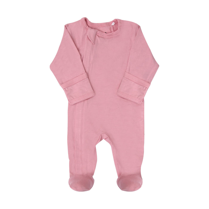 Modal Zipper Footie, Solids