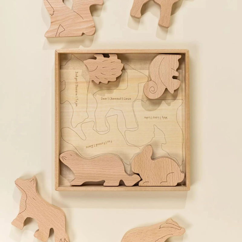 Wooden Balance Puzzle - Forest