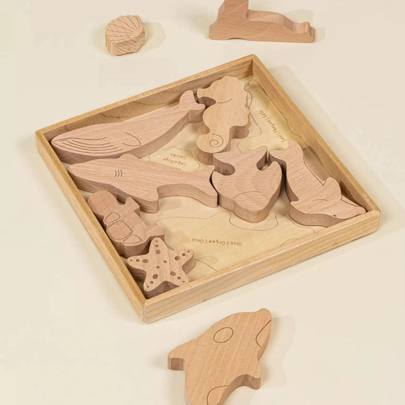 Wooden Balance Puzzle - Under the Sea