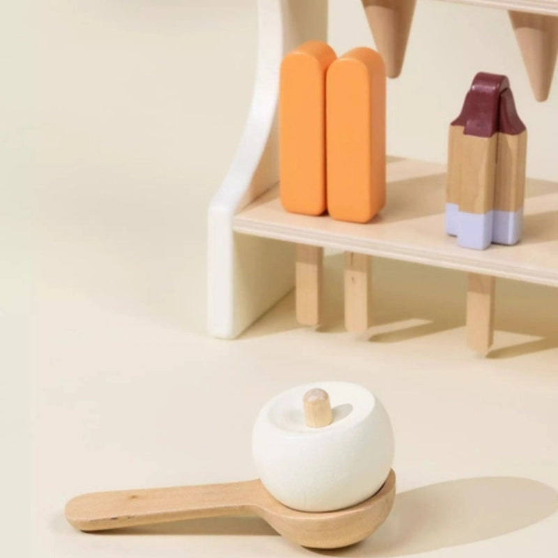 Wooden Ice Cream Stand