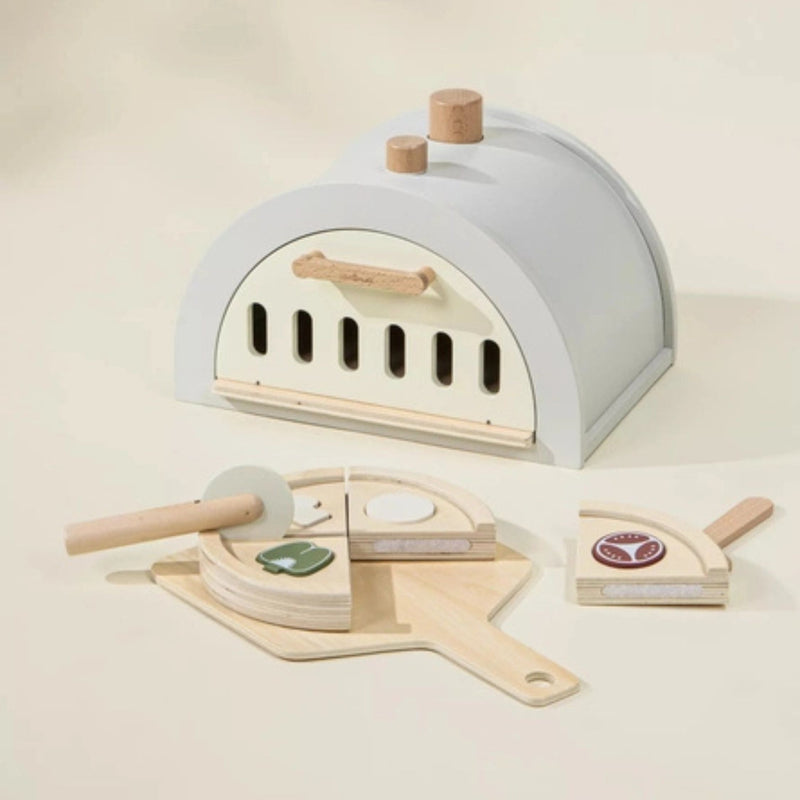 Wooden Pizza Oven Playset