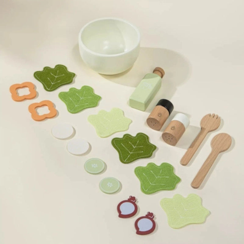 Wooden Salad Playset