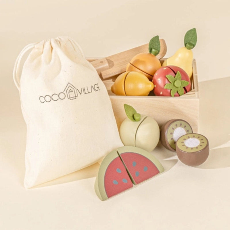 Wooden Fruits Playset