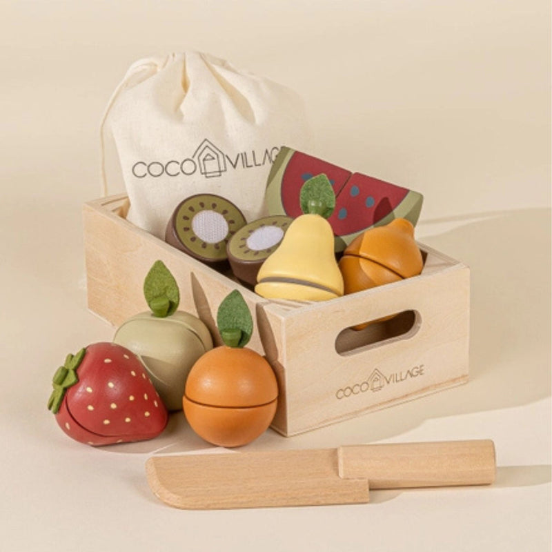 Wooden Fruits Playset