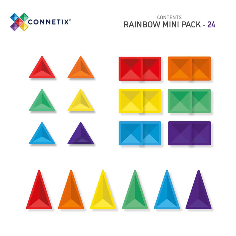 Magnetic Tiles Rainbow - Mini Pack 24 pcs