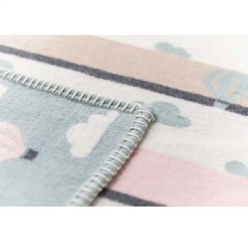 Lena Organic Baby Flannel Blanket - Hotair Balloons