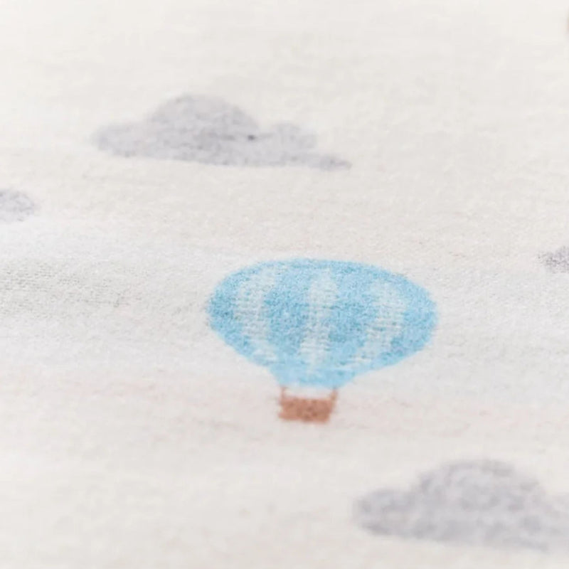 Lena Organic Baby Flannel Blanket - Hotair Balloons