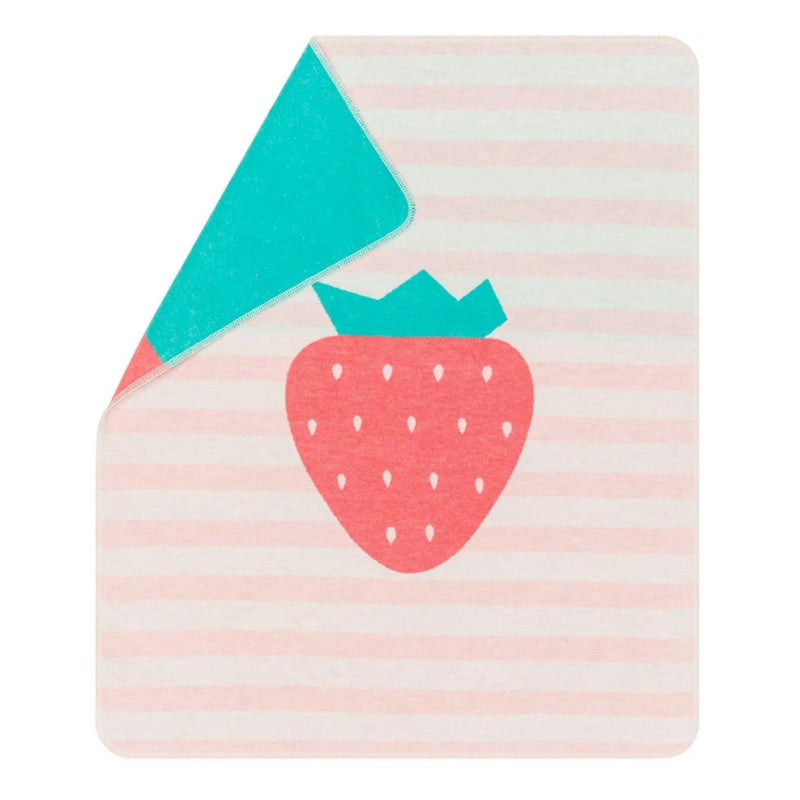 Juwel Baby Flannel Blanket - Strawberry