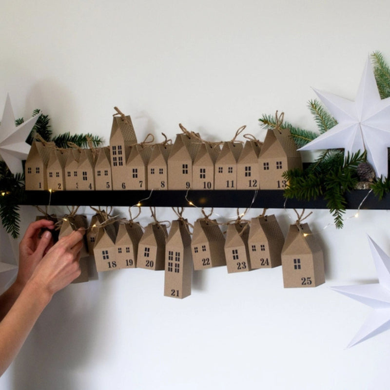 DIY Advent Calendar Houses Kit