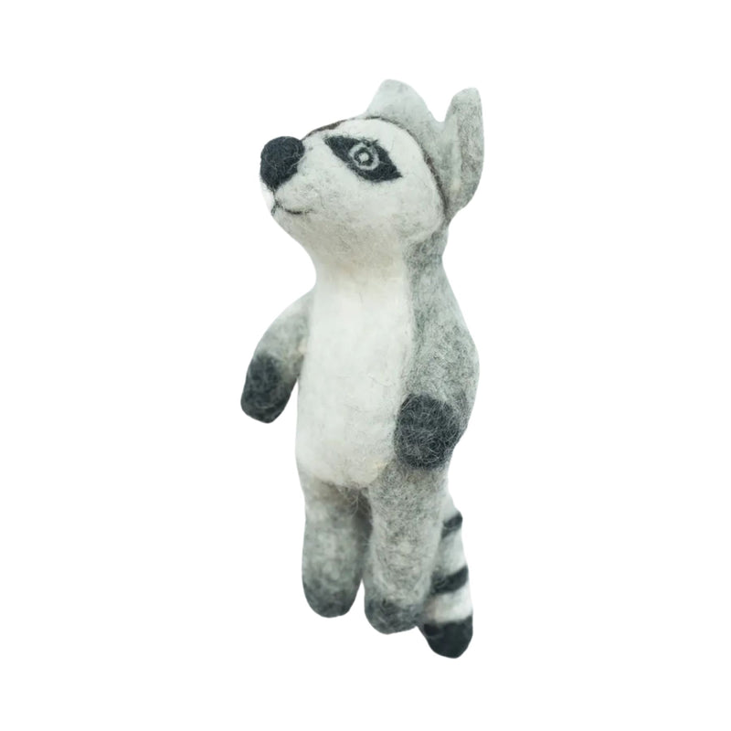 Felt Raccoon Finger Puppet