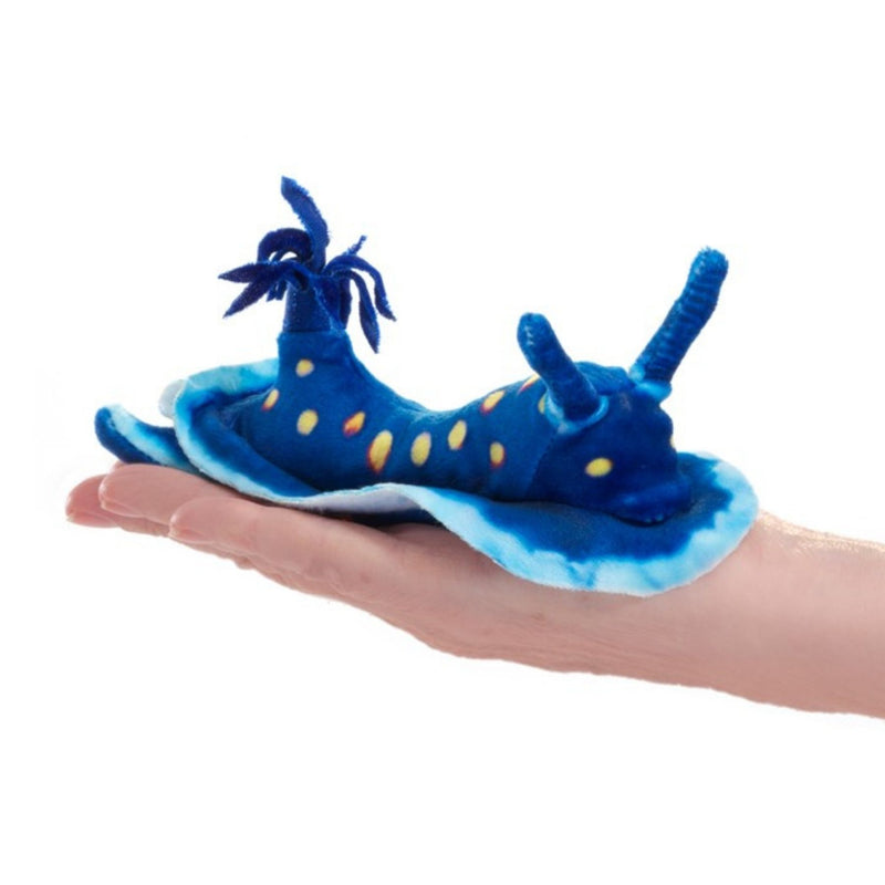 Mini Blue Nudibranch Finger Puppet