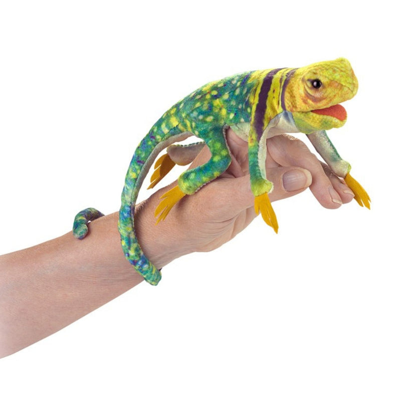 Mini Collared Lizard Finger Puppet