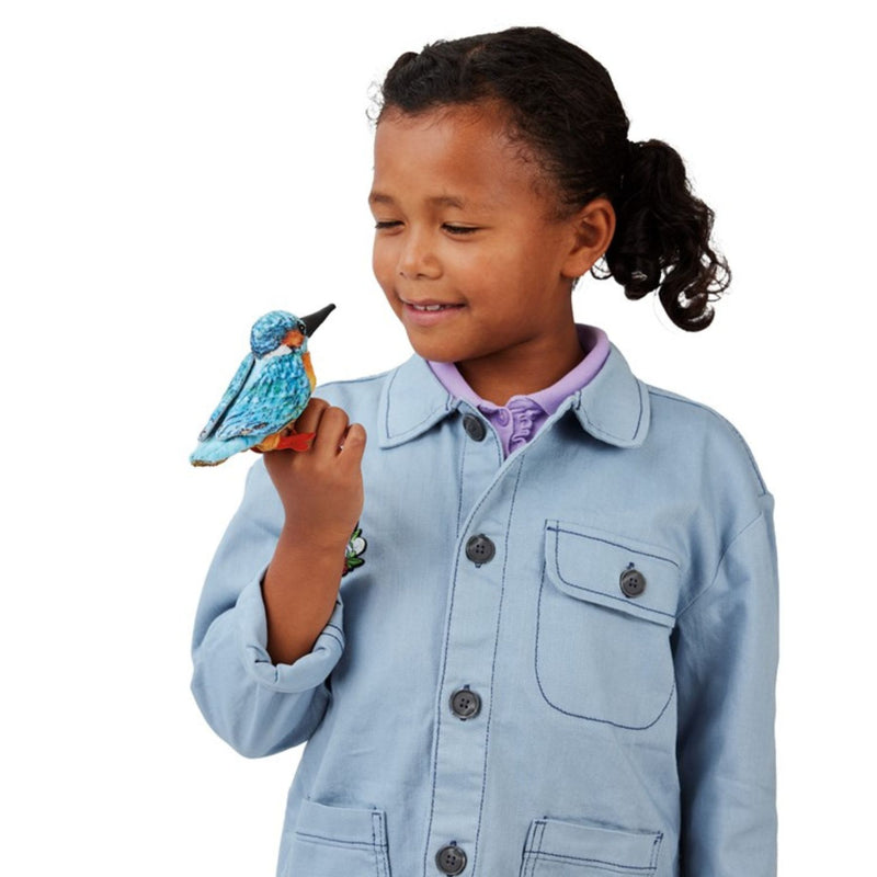 Mini Common Kingfisher Finger Puppet