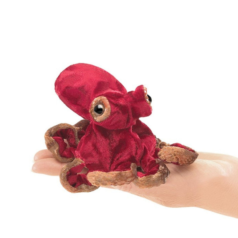 Mini Red Octopus Finger Puppet