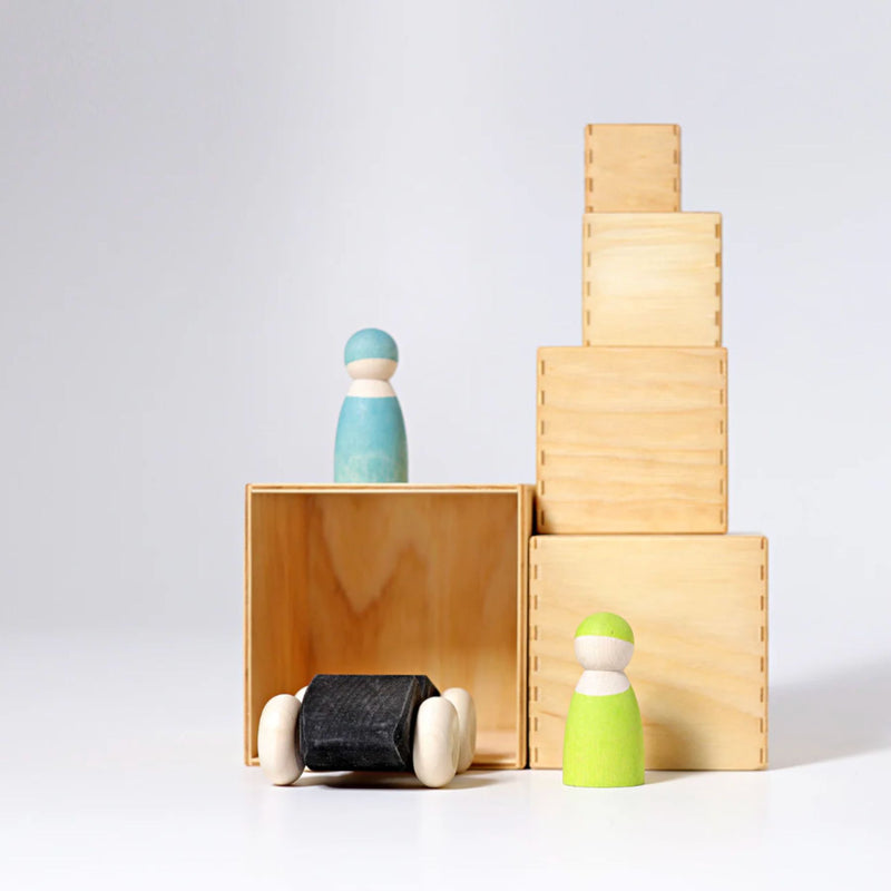 Stacking Boxes Small, Natural