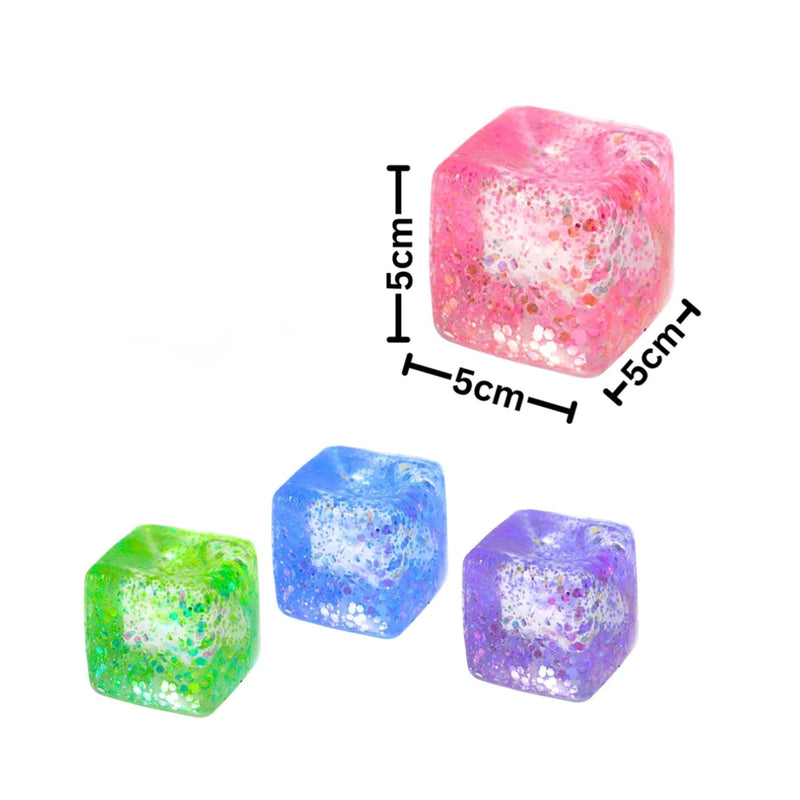 Gummee Squish Cube - Glitter