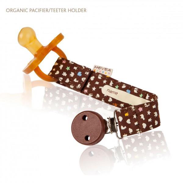 Organic Pacifier Holder - Brown