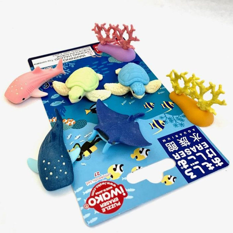 Puzzle Erasers,  Aquarium Set