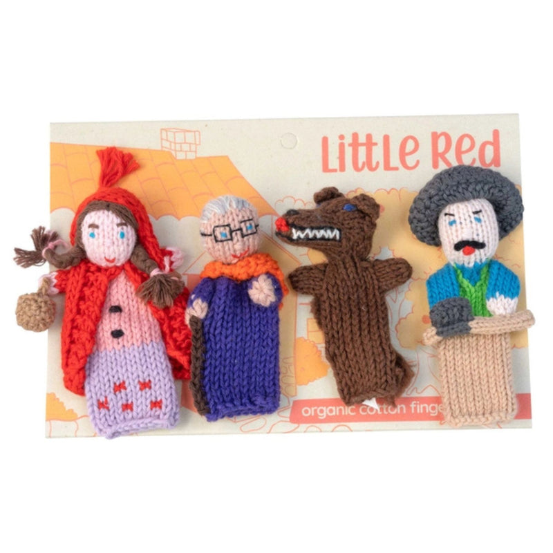 Organic Cotton Finger Puppets Story Pack - Little Red