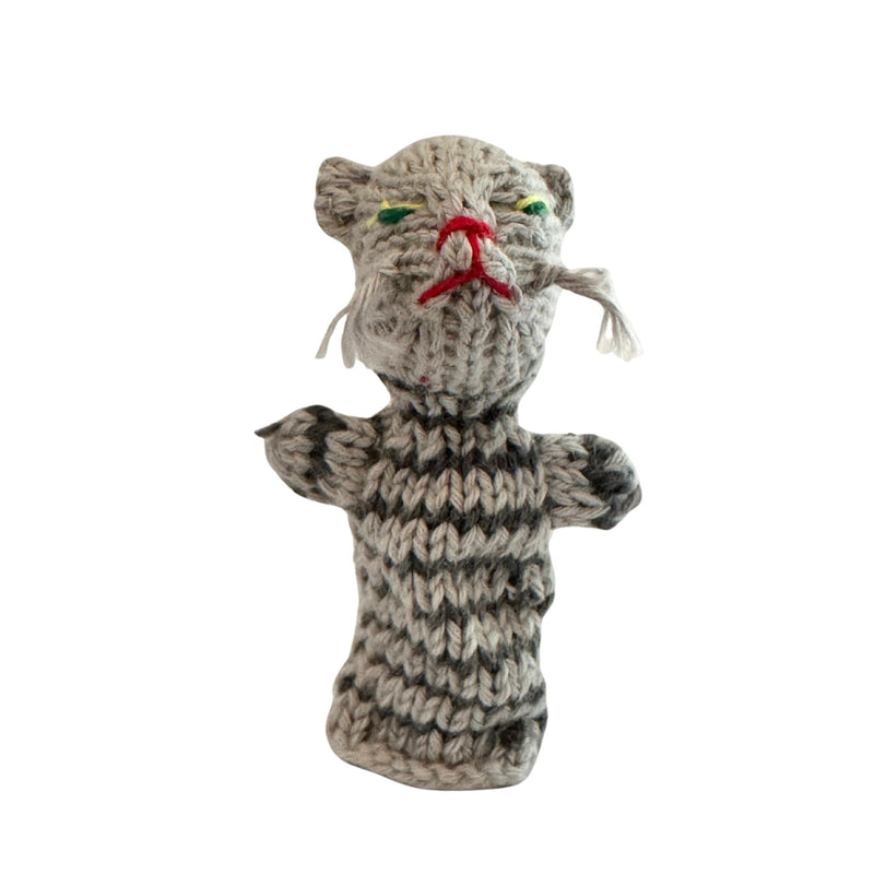Organic Cotton Finger Puppet - Cat