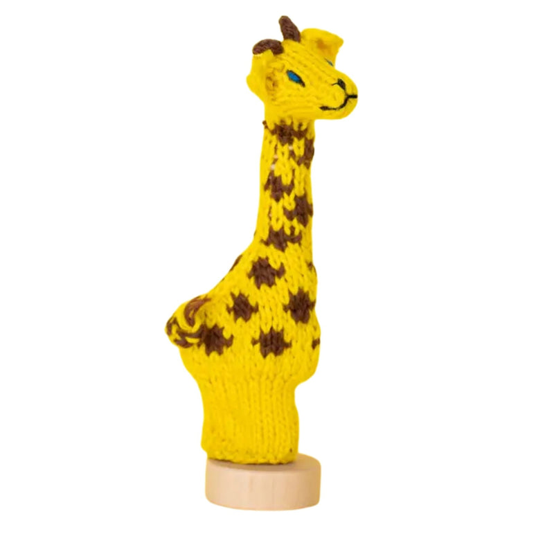 Organic Cotton Finger Puppet - Giraffe