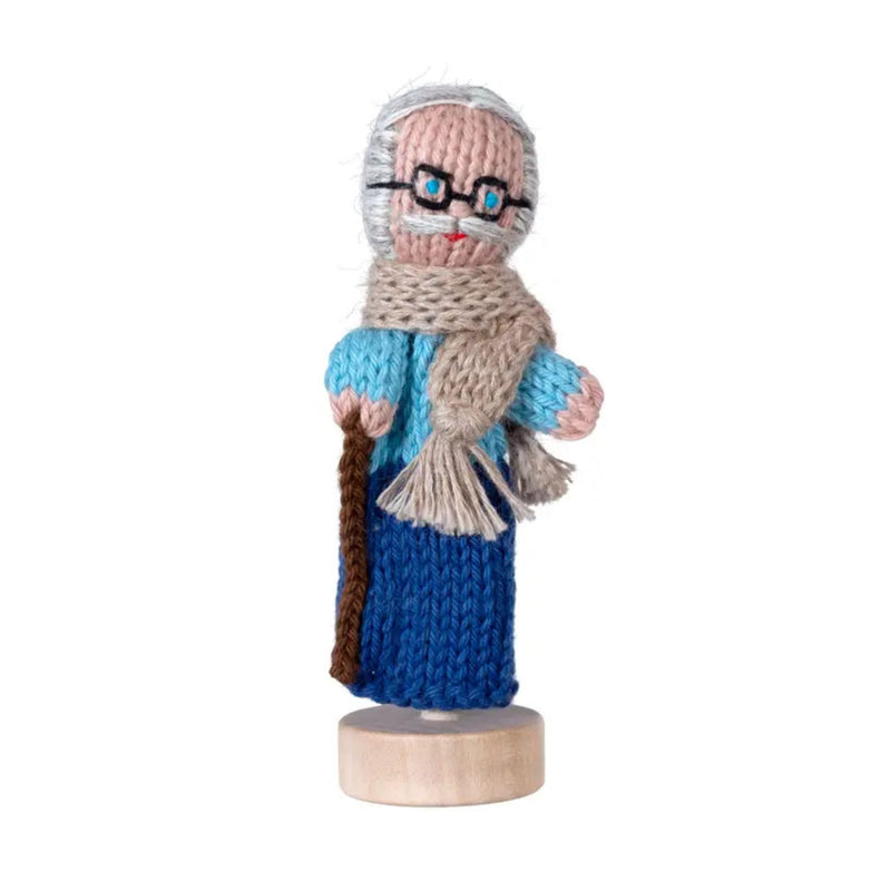 Organic Cotton Finger Puppet - Grandfather