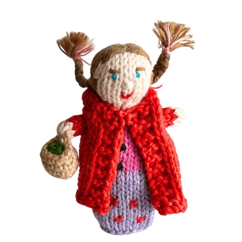 Organic Cotton Finger Puppet - Red Riding Hood