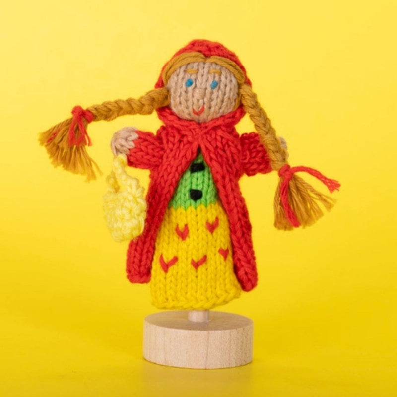 Organic Cotton Finger Puppet - Red Riding Hood