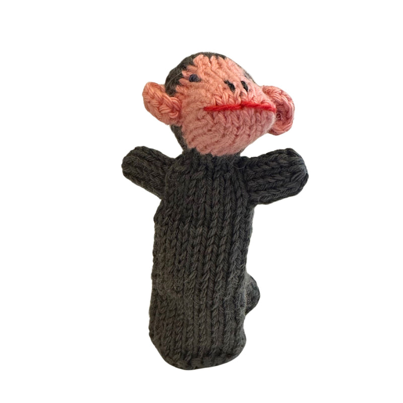Organic Cotton Finger Puppet - Monkey