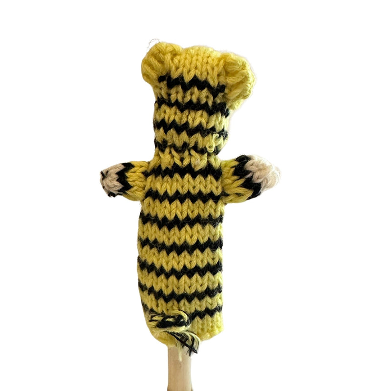 Organic Cotton Finger Puppet - Tiger