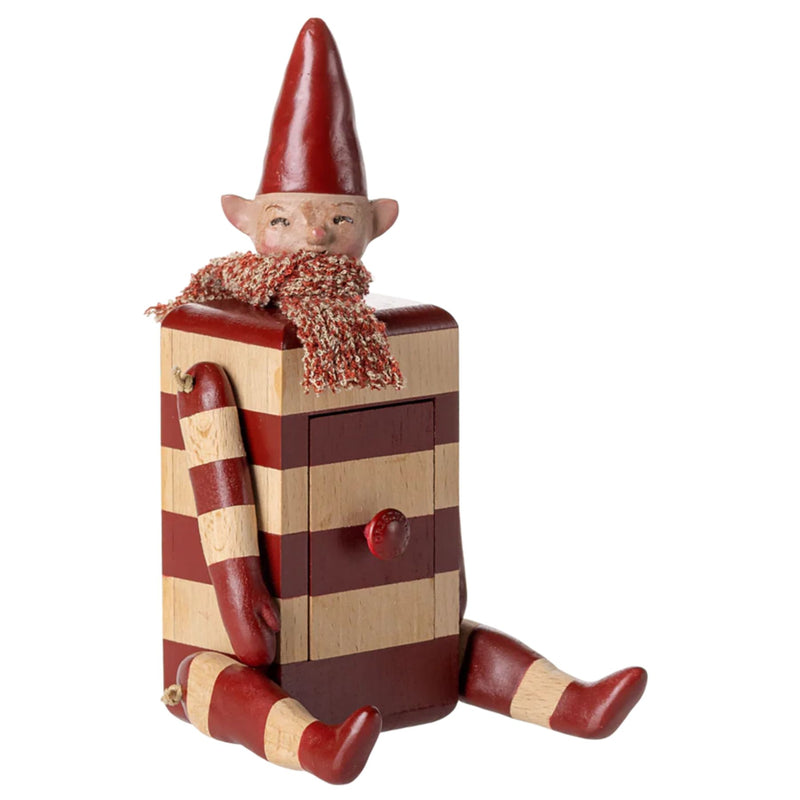 Wooden Elf with Drawer