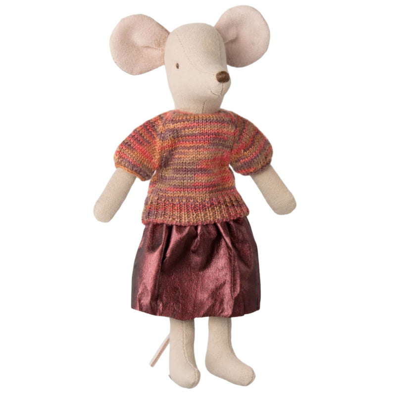 Skirt and Knitted Mouse, Mum Mouse