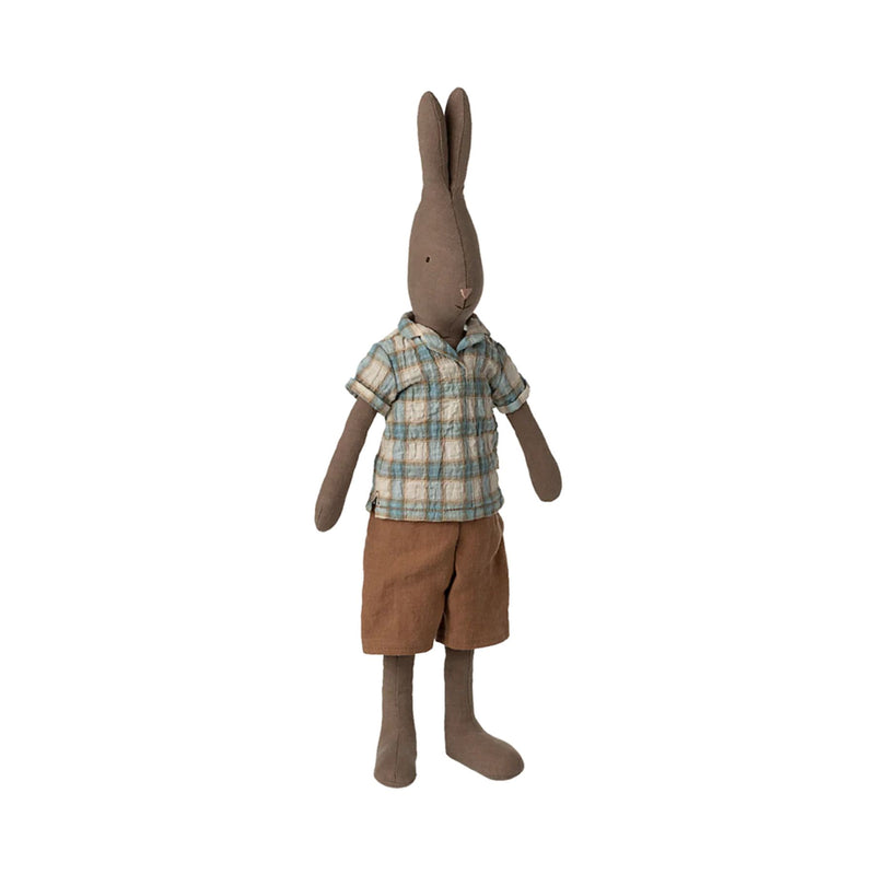 Rabbit Size 2, Brown - Shirt + Brown Shorts