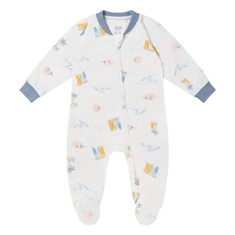 Bamboo Avocado Jersey Footed Sleeper