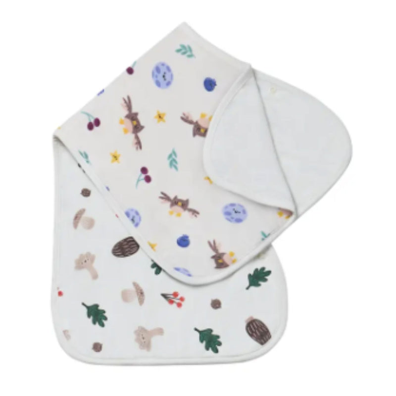 Bamboo Muslin Burp 'n Bib, 2 pack