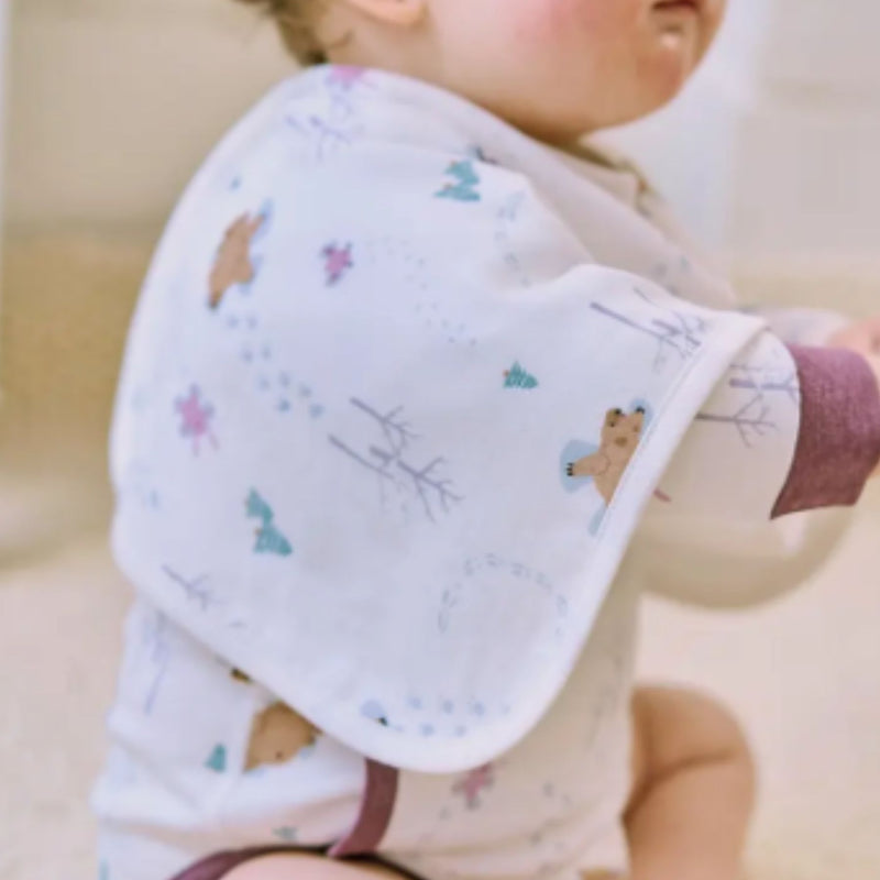 Bamboo Muslin Burp 'n Bib, 2 pack