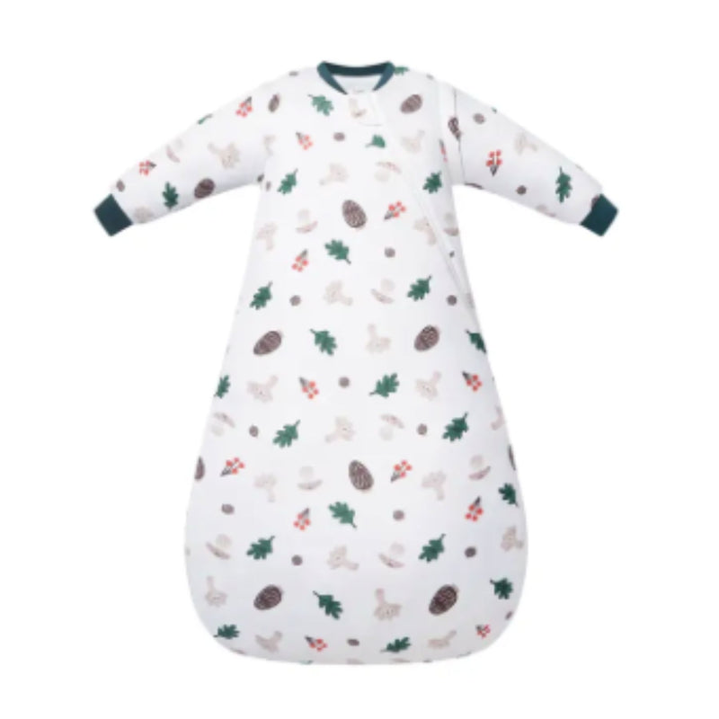 Organic Cotton Removable Sleeve Sleep Bag 1.0 Tog - Forest Forage