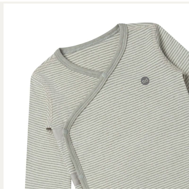 Organic Cotton Basic, Ribbed Kimono LS Onesie