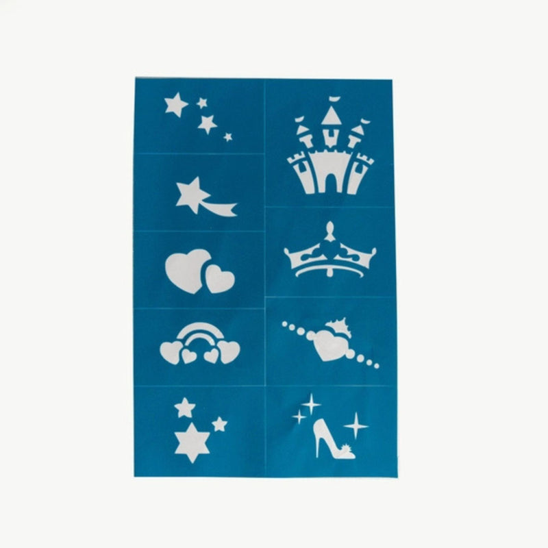 Reusable Adhesive Face Paint + Makeup Stencils