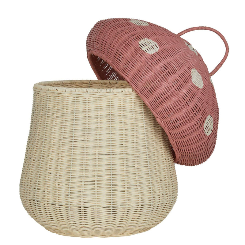 Rattan Mushroom Storage Basket
