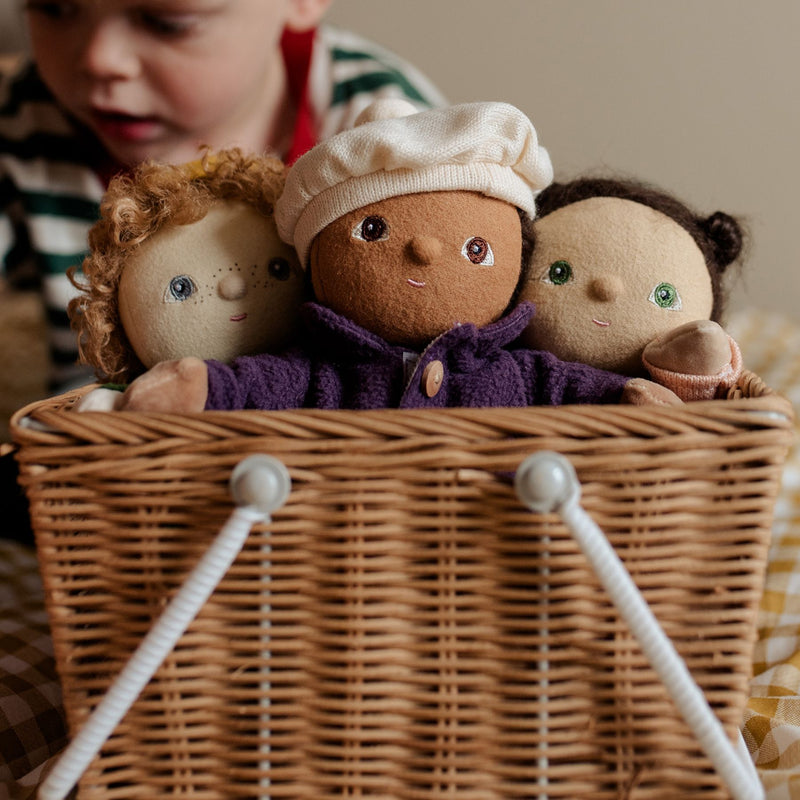 Soft, cloth baby dolls for toddlers