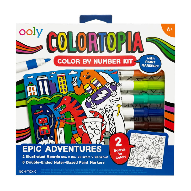 Colourtopia Colour By Number Kit