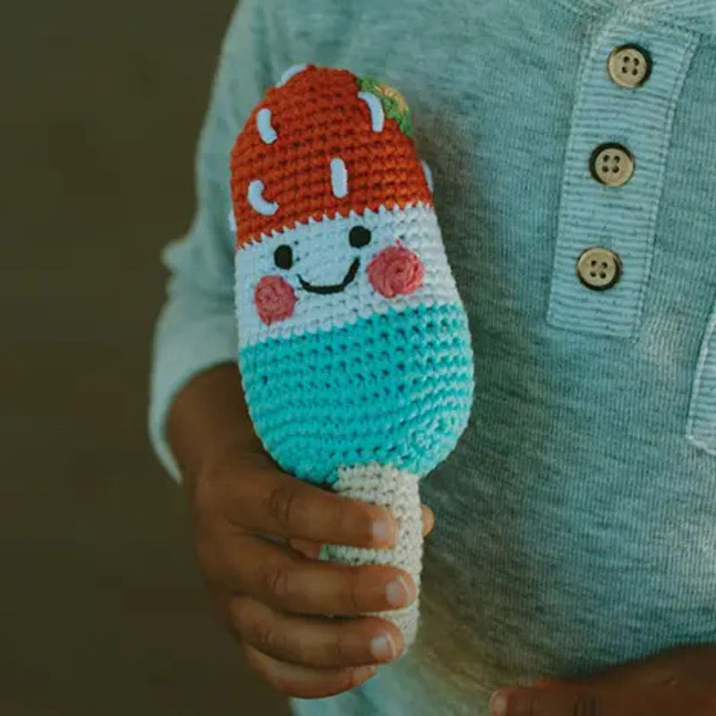 Organic Cotton Ice Lolly Rattle