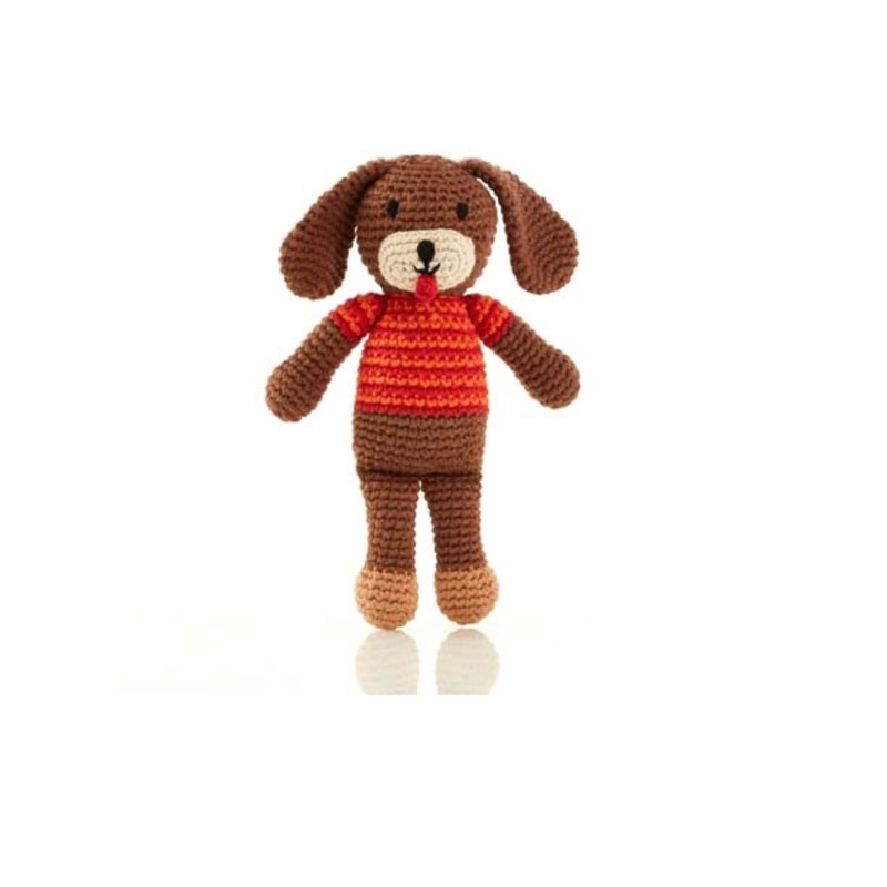 Organic Cotton Little Dog Rattle