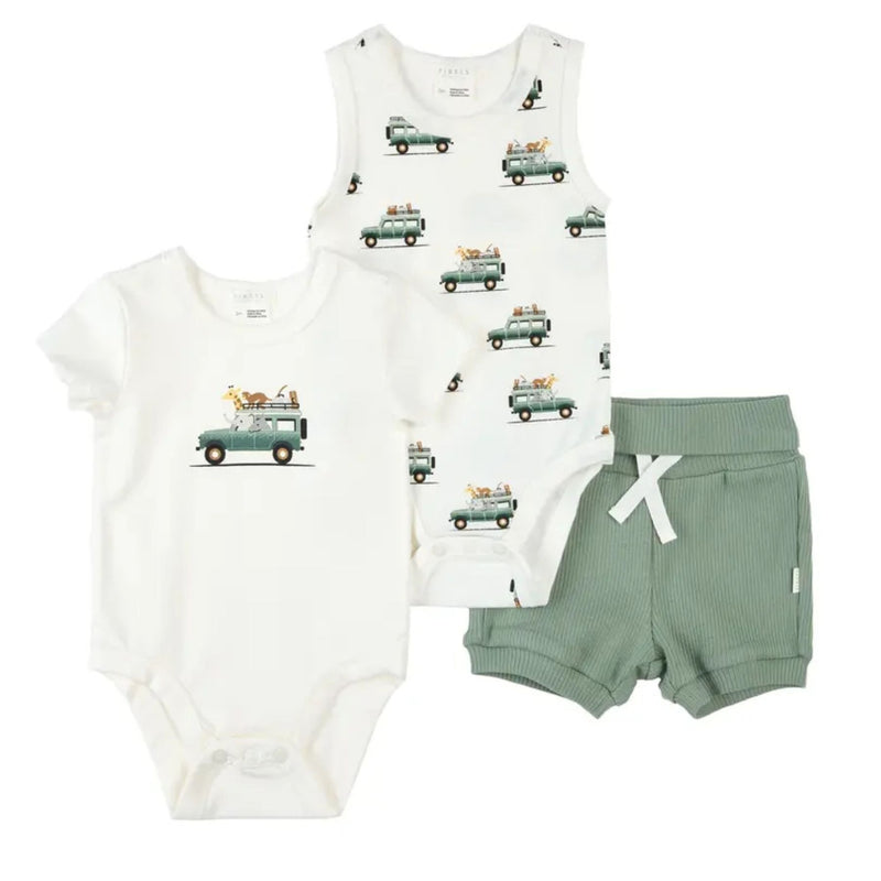 Safari SUV 3pc Bodysuit Set