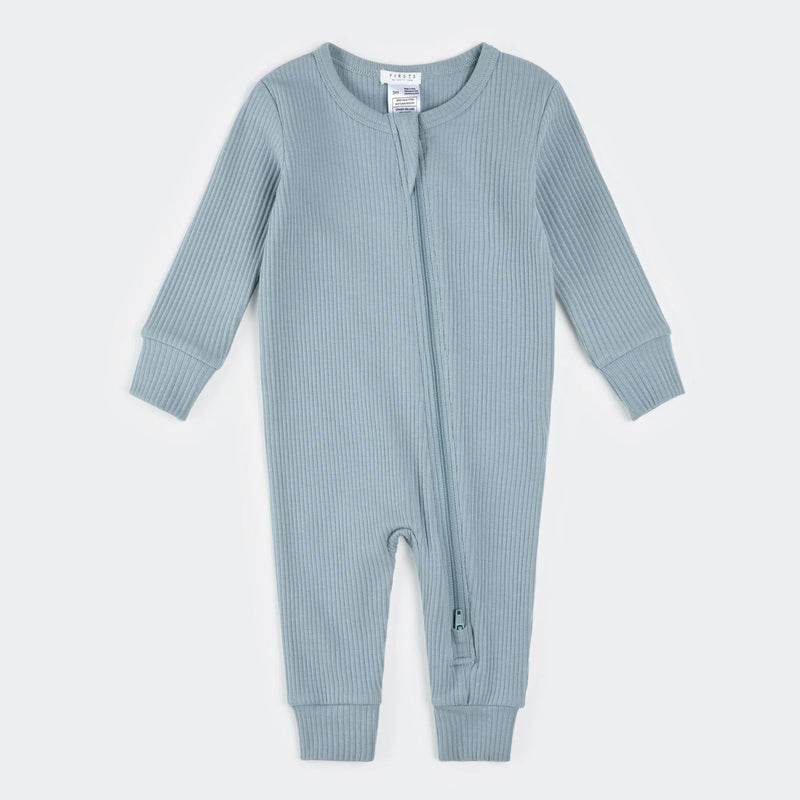 Dusty Blue Modal Rib Sleeper